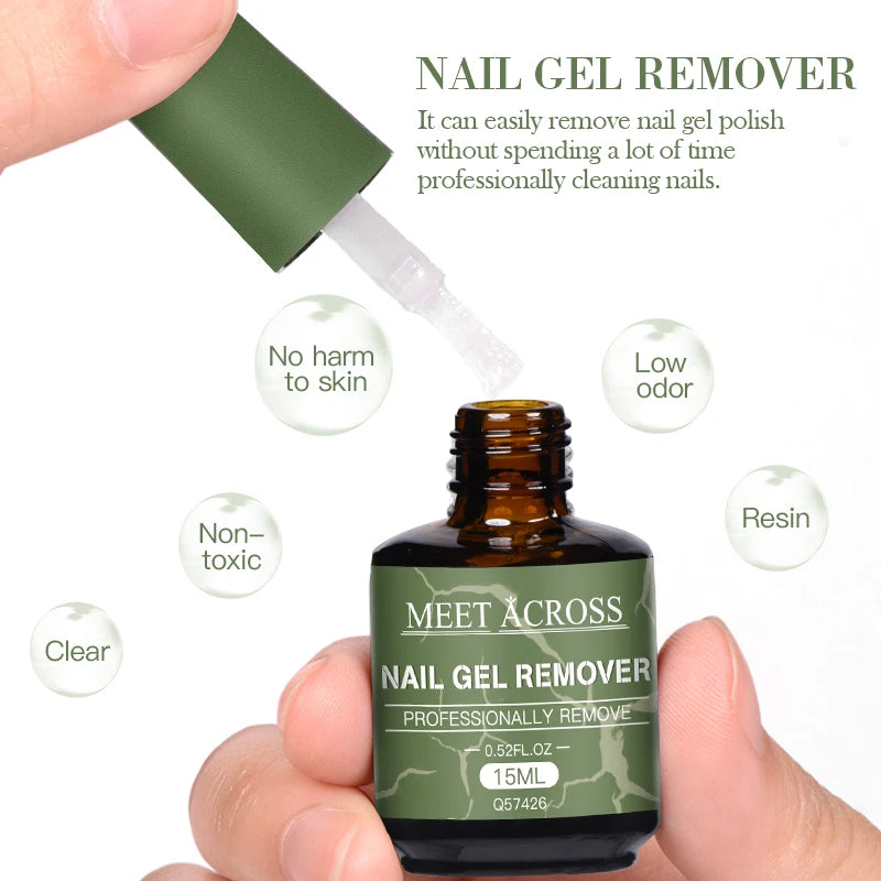 1/3pcs Magic Fast Nail Gel Polish Remover Set Burst Nail Gel Quickly Removes Soak-Off Nail Remover Varnish for Manicure Pedicure