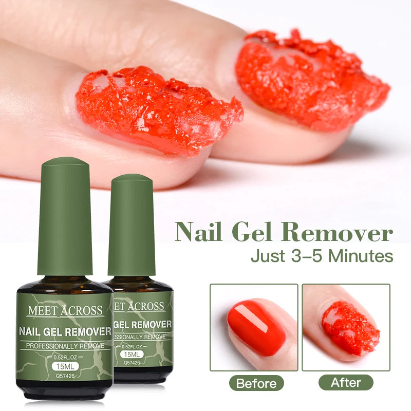 1/3pcs Magic Fast Nail Gel Polish Remover Set Burst Nail Gel Quickly Removes Soak-Off Nail Remover Varnish for Manicure Pedicure