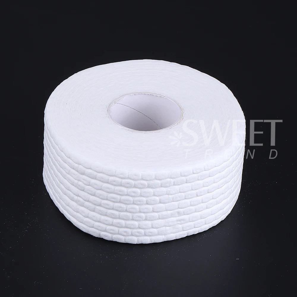 500/1000pcs Nail Wipe Cotton Pads Nail Manicure Polish Remover Cleaner Paper Soak Nail Cleaning Manicure Tool Small Roll Wipe
