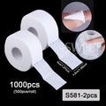 500/1000pcs Nail Wipe Cotton Pads Nail Manicure Polish Remover Cleaner Paper Soak Nail Cleaning Manicure Tool Small Roll Wipe